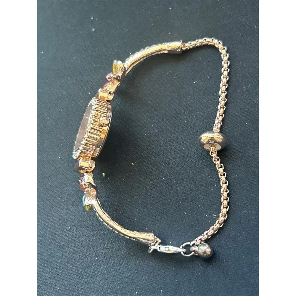 Women’s Rose Gold Tone Multicolored Stones Women’s Quartz Watch